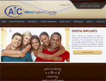 Tablet Screenshot of altonimplantcenter.com